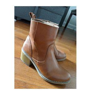 Massimo Brown Ankle Booties